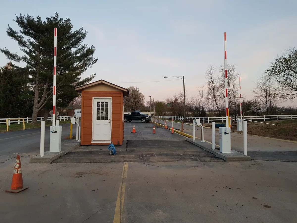 RV park access gate installation by Parking BOXX