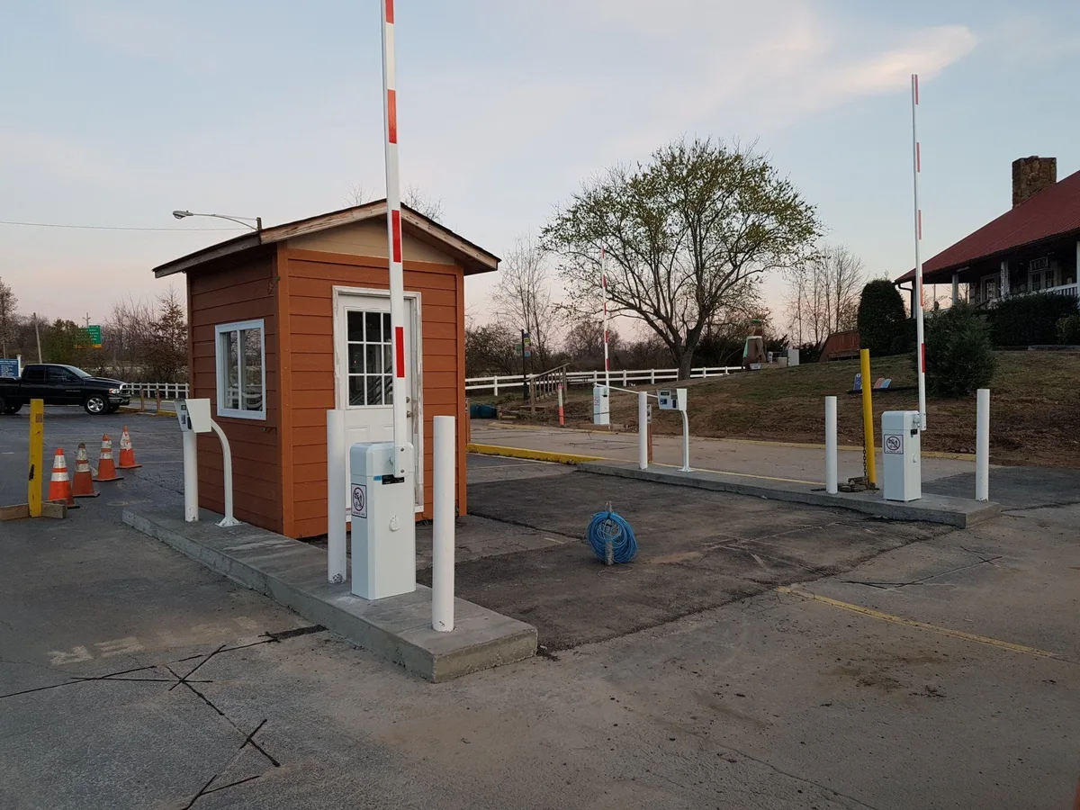Campground gate installation by Parking BOXX
