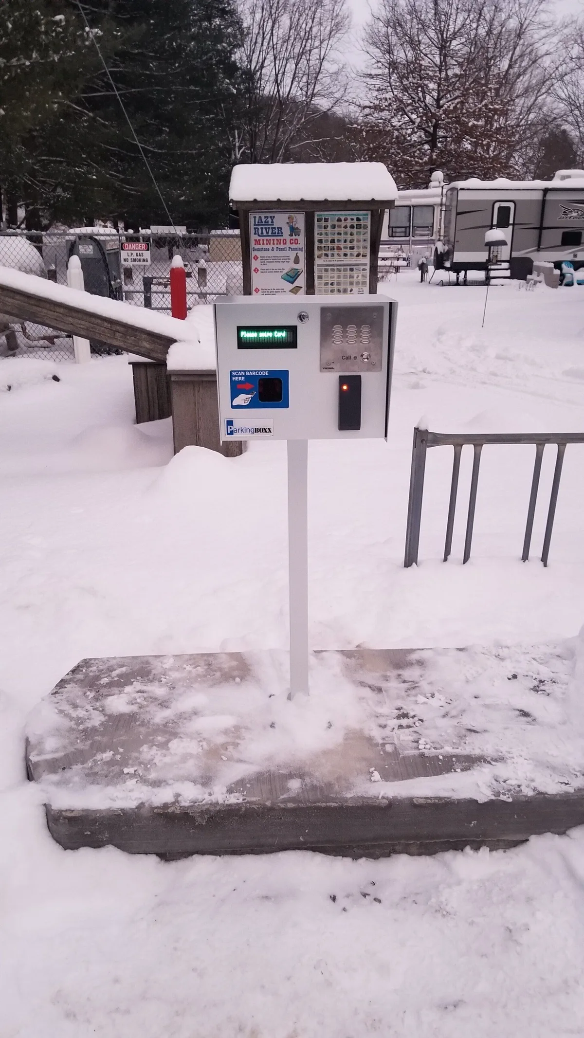 Campground gate system installation detail by Parking BOXX