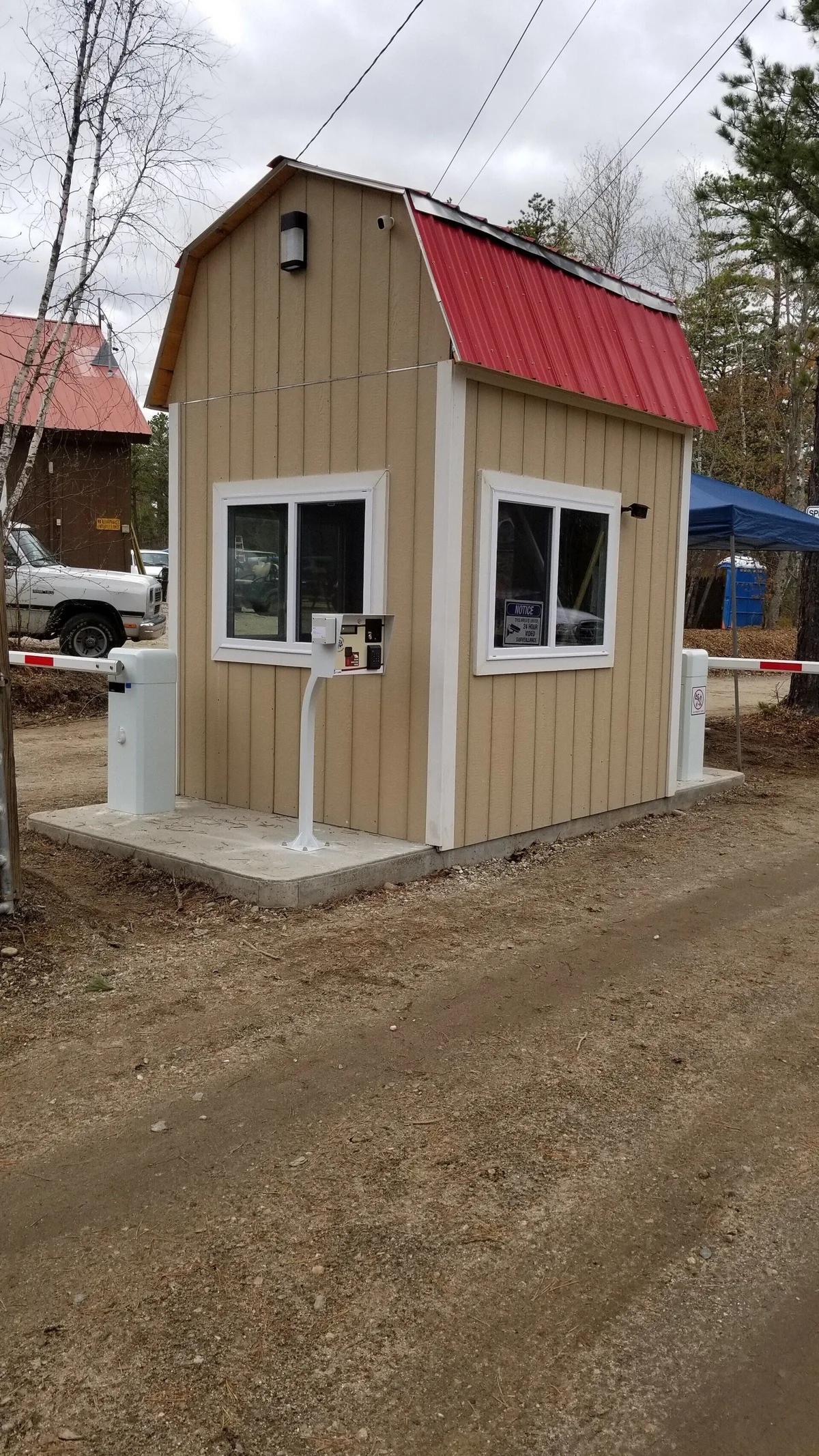 RV park barrier gate and intercom installation by Parking BOXX
