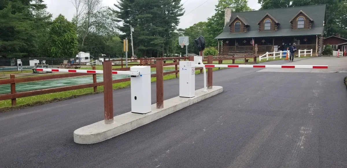 Campground gate installation by Parking BOXX technicians