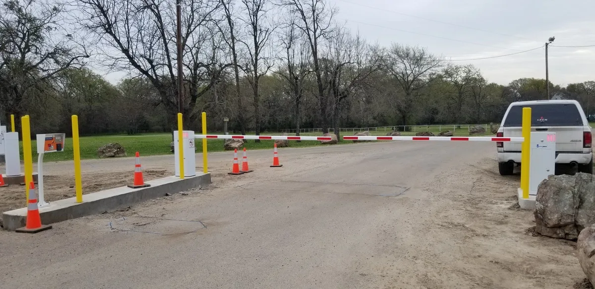 Campground gate installation by Parking BOXX