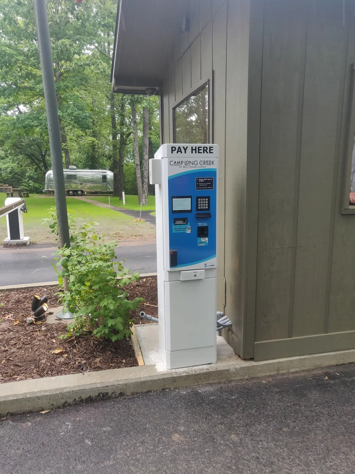 Parking BOXX RV park gate system installation