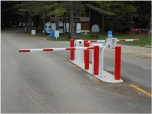Parking BOXX gate installation at Duke Creek Campground — Cedar Springs, Michigan