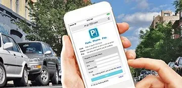 P-123 Pay-By-Phone parking app — mobile browser-based parking payment system by Parking BOXX, no app download required