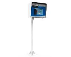 Parking BOXX access control pedestal installed at a parking lot entry lane