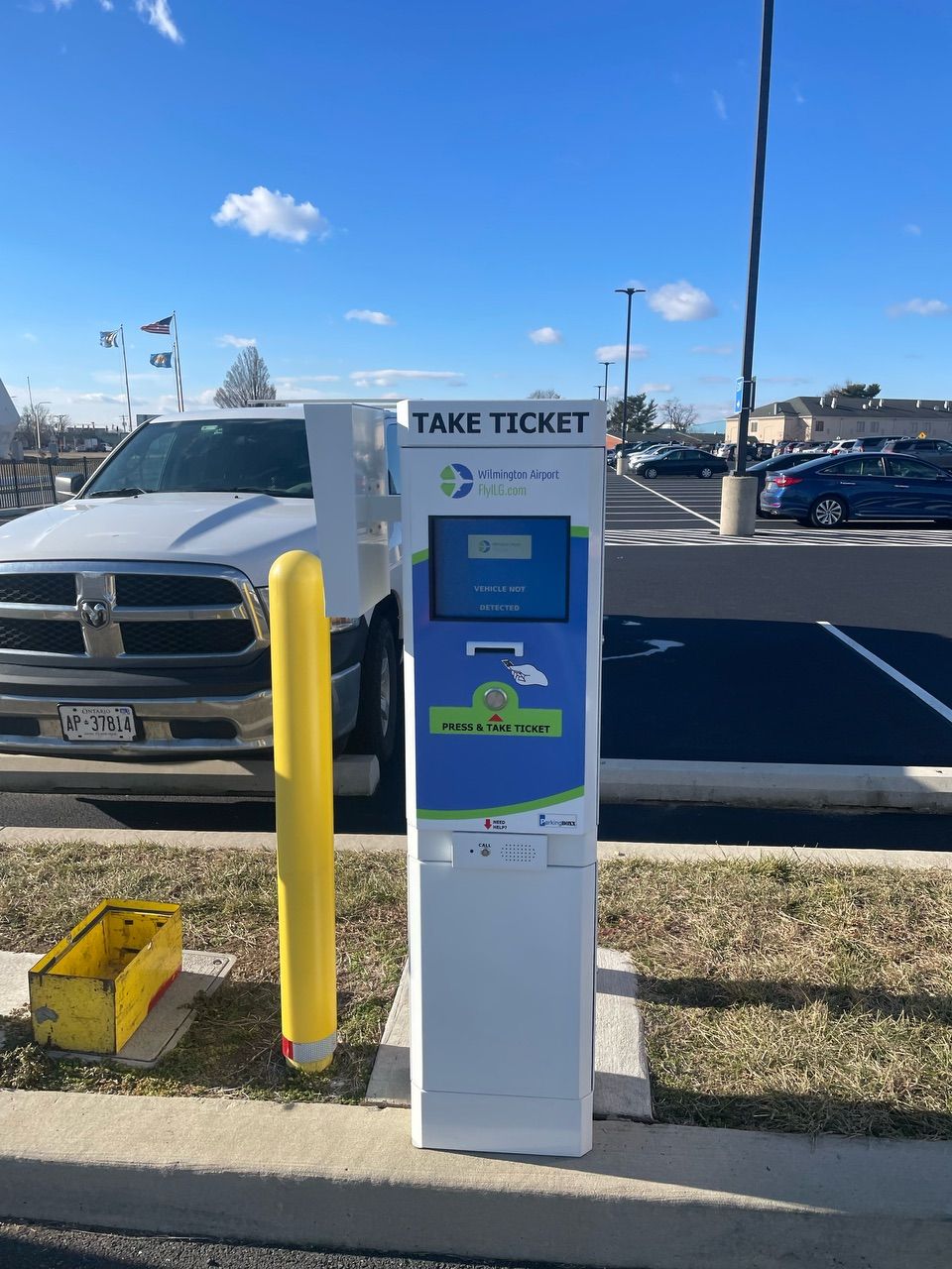 Airport parking access control system in Wilmington, DE